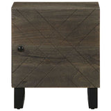 ZNTS Bedside Cabinet Black 40x33x46 cm Solid Wood Mango 4017680