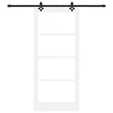 Sliding Door ORKDAL White and Black 93 x 211 cm 3332206