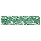 Pallet Cushion Green Leaf Pattern 180 x 40 x 8 cm Oxford Fabric 42001676