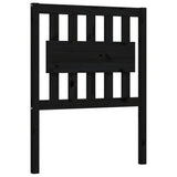 Bed Frame without Mattress Black Small Single Solid Wood Pine 3192390