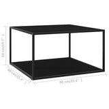 Coffee Table Black Tempered glass, powder-coated steel Medium 322912