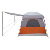 Family Tent Grey and Orange 320 x 210 x 180 cm Polyester 42028491