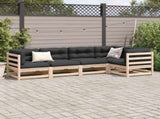 Garden Sofa Set Natural wood Solid pine wood 5 Piece Set Modular 3299430