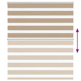 Zebra Blind Sand Brown 120x100 cm Fabric Width 115.9 cm Polyester 4014525