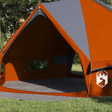 Teepee Tent 8-Person Grey and Orange 490 x 410 x 210 cm 42004070