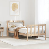 Bed Frame without Mattress 90x200 cm Solid Wood Pine 3306574