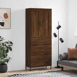 Highboard Brown Oak 69.5x34x180 cm Engineered Wood 3199760