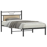 Bed Frame without Mattress Sonoma Oak 107x203 cm Engineered Wood 4106788