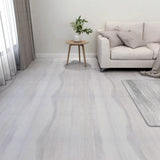 Self-adhesive Flooring Planks 55 pcs PVC 5.11 m Light Grey 324657