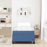 Bed Frame with Mattress Blue 80 x 200 cm Fabric 3399093