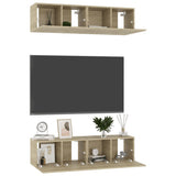 TV Cabinets 4 pcs Sonoma Oak 60x30x30 cm Engineered Wood 3078954
