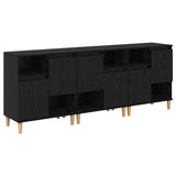 Sideboards 3 pcs Black Oak 60 x 35 x 70 cm Engineered Wood 3415593