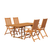 Garden Dining Set Natural wood Solid Acacia wood Medium 3079637