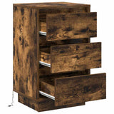 Bedside Cabinet Smoked Oak 39 x 34.5 x 65 cm Engineered wood 869630