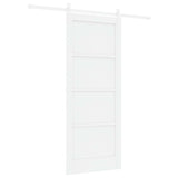 Sliding Door White 83 x 202 cm Solid Pine Wood 3445416