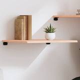 Wall Shelf 60x60x2 cm Untreated Solid Wood Oak 363533