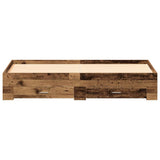 Bed Frame with Drawer Old Wood 180 x 200 cm Engineered Wood 3333960