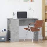 Desk Concrete Grey 100x55x75 Engineered Wood 823028