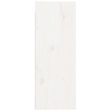 Wall Cabinet White 30x30x80 cm Solid Wood Pine 813497