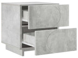 Bedside Cabinet Concrete Grey 33.5 x 34.5 x 50 cm 8011393