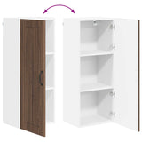 Wall Cabinet LUCCA Brown Oak 40 x 31 x 100 cm Engineered Wood 885122