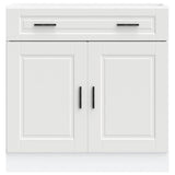 Kitchen Base Cabinet Porto White Engineered Wood 853977