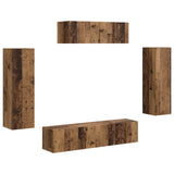 TV Cabinet 5 pcs Old Wood 3409175