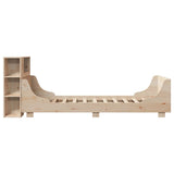 Bed Frame without Mattress 75x190 cm Small Single Solid Wood Pine 3323791