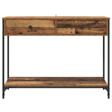 Console Table Old Wood 100 x 34.5 x 75 cm Engineered Wood 882241