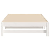 ZNTS Pull-out Day Bed without Mattress White 2x cm 823410