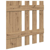 Wall-Mounted Coat Rack Artisan Oak 100 x 10 x 100 cm 874514