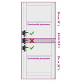 Interior Door White 86 x 211 cm Plywood 42052397