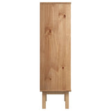 Shoe Cabinet OTTA with 3 Drawers Brown&White Solid Wood Pine 351311