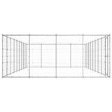 Outdoor Dog Kennel Galvanised Steel 43,56 m 3082321