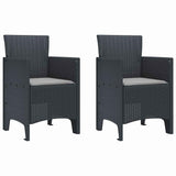 Garden Chair 2 pcs Anthracite 53 x 49 x 85 cm Polypropylene 847450