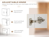 Freestanding Kitchen Cupboard, Nordic Storage Cabinet with Drawer, Doors and Open Countertop for T3398P344628