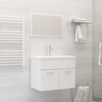 ZNTS Bathroom Furniture Set White Engineered Wood 3071315