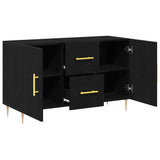 Sideboard Black Oak 100 x 36 x 60 cm Engineered Wood 862957