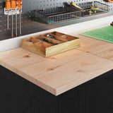 Garage Cabinets 2 pcs Black Engineered Wood 3328297