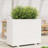 Garden Planter White 90x40x72.5 cm Solid Wood Pine 3282595