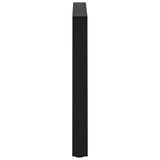 Dining Table Leg Set of 2 Black Powder-coated steel Standard 4012572