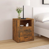 Bedside Cabinet Smoked Oak 50x36x60 cm Engineered Wood 816733
