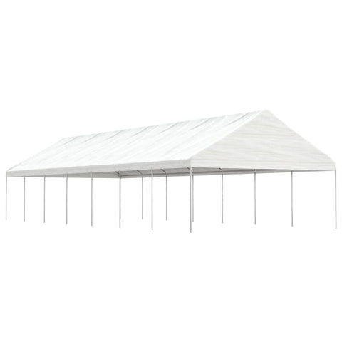 Gazebo with Roof White 15.61x5.88x3.75 m Polyethylene 3155523