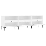 TV Cabinet White 150x30x44.5 cm Engineered Wood 831284