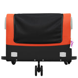 Bike Trailer Black and Orange 45 kg Iron 94061