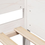 ZNTS Bed Frame without Mattress White 90x200 cm Solid Wood Pine 850915