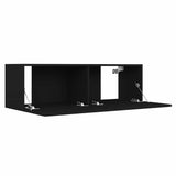TV Cabinet Black 100x30x30 cm Engineered Wood 801482