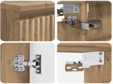 Bathroom Furniture Set 4 pcs Artisan Oak 3407430