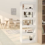 Book Cabinet/Room Divider White 60x30x166 cm Engineered Wood 811673