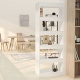 Book Cabinet/Room Divider White 60x30x166 cm Engineered Wood 811673